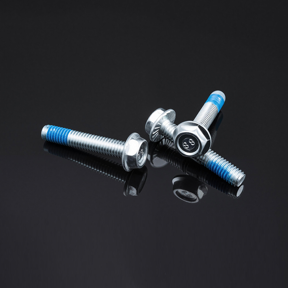 Boulon à bride hexagonale avec dentelure
